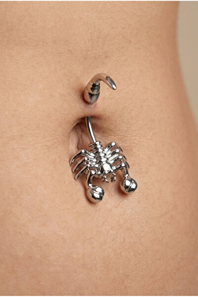 VLM AKSESUAR Akrep Göbek Piercing Cerrahi Çelik (10mm)