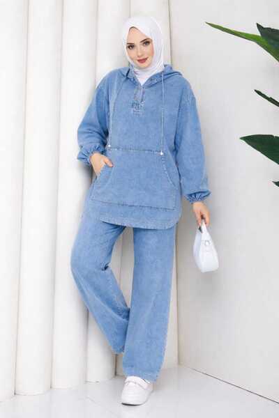 MissPul Γυναικείο Σετ με Κουκούλα και Τσέπες Καγκουρό στο Μπροστινό Μέρος και...