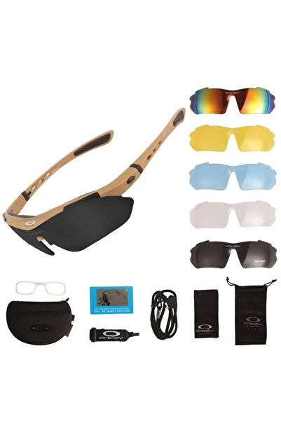DTULTRA2 Taktikal 5 Lensli Koruyucu Gözlük Okley Polarized Tactical Gözlük / ...