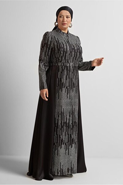Alvina ROCHIE DE SEARĂ SILVER PLUS SIZE 50448
