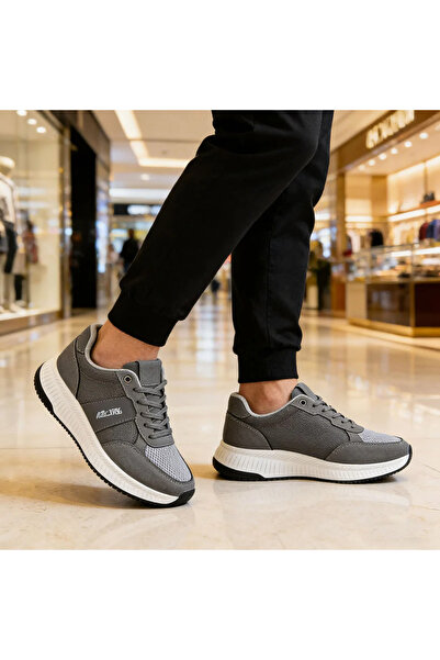 Tmall Pantofi sport bărbătești, piele, B4050, gri