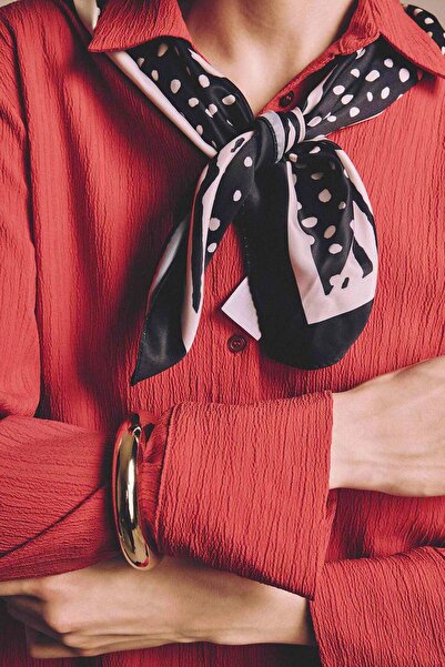 DeFacto Γυναικείο σατέν φουλάρι Zebra Με σχέδιο H1033AX26SM