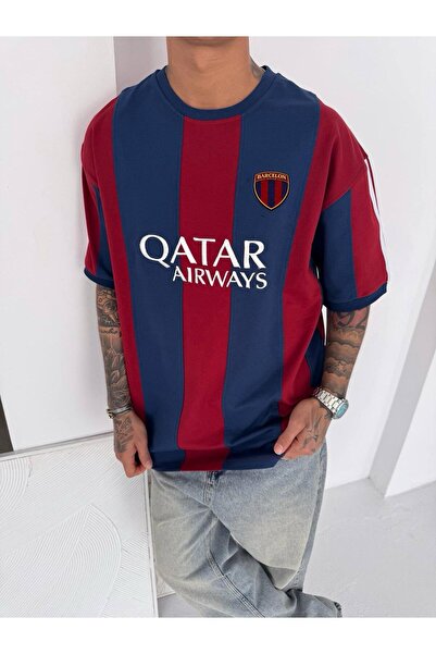 KUN SPORTSWEAR Μπλουζάκι με κέντημα λογότυπου Μπάρκα, ρετρό νοσταλγικό, overs...