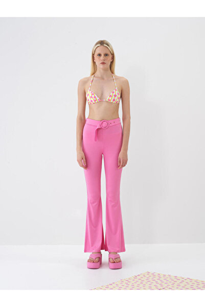 Xint Kadın Pembe Doğal Dökümlü Regular Fit Pantolon