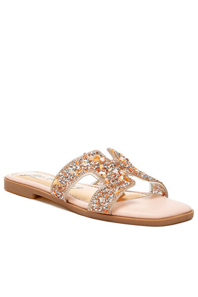 london Rag Women Rhinestone Detail Cut-Out Flats