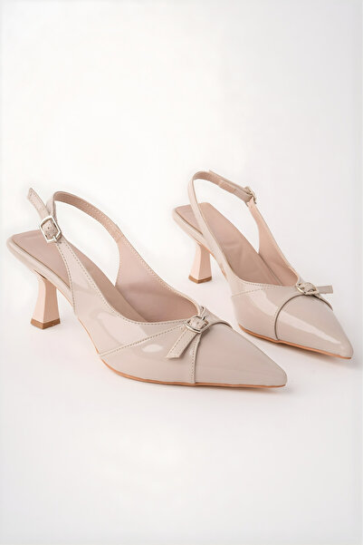 perry shoes ARVENA Kadın Sivri Burun Slingback İnce Topuk Tokalı Ayakkabı