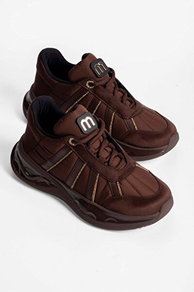 Mubiano Γυναικεία Suede Sneakers με λεπτομέρεια Anorak και πέτρες, Αθλητικά Π...