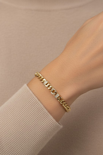 XUPING JEWELRY Stil Incisi/Xupıng Jewelry 14 Ayar Altın Kaplama Baget Zirkon ...