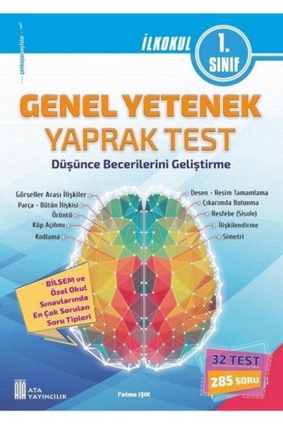 Ata Yayıncılık 1. Sınıf Bilsem Genel Yetenek Yaprak Test