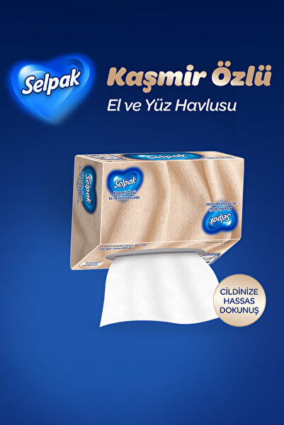 Selpak El Ve Yüz Havlusu Kutulu Kaşmir Özlü 5*80 Yaprak