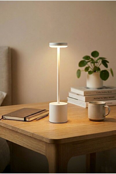 Noas YL86-1238 Wizard Şarjlı Masa Lambası 3 Işık Modu | Kablosuz Minimal LED ...