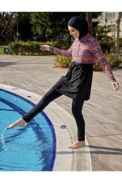 trendlina Alya Μαγιό με κάλυψη μπροστά, ρυθμιζόμενη μέση, ελαστικό λύκρα, 3 τ...