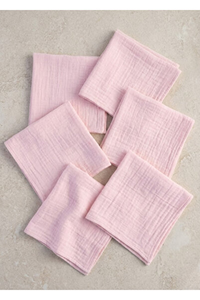 Organic Cotton Brittle 25x25cm Baby Mouth Wipes Multipurpose 6-Piece Baby Wipes Sweat Cloth