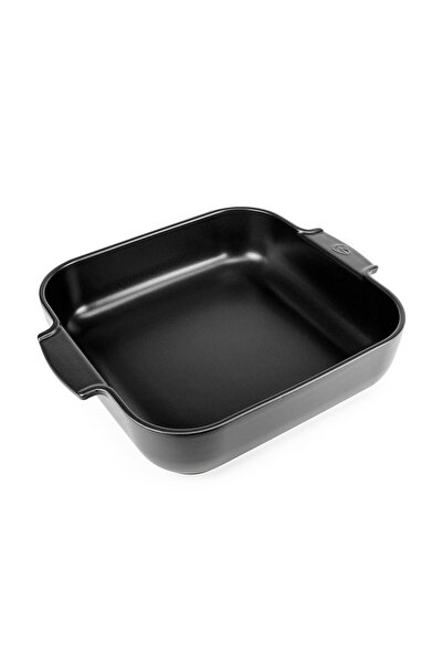 Peugeot Tavă pătrată pentru cuptor Appolia, neagră satinată, 28 cm