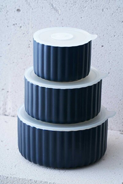 ACAR KAL-07464/6 Blush 10/13/15 cm Set de 3 recipiente de depozitare cu capac...