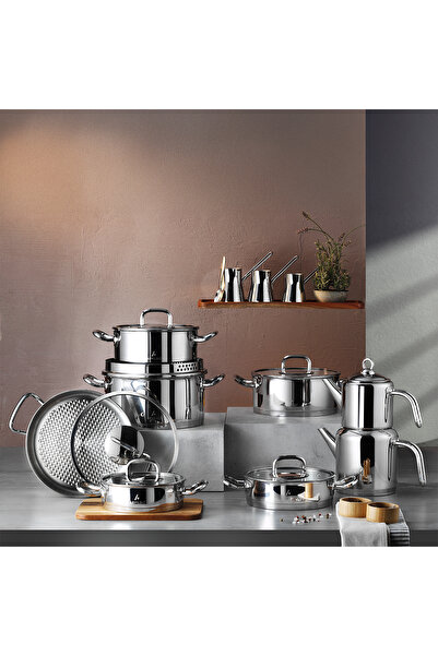 Aryıldız Vogue 20 Piece Glass Cover Ideal Steel Dowry Set