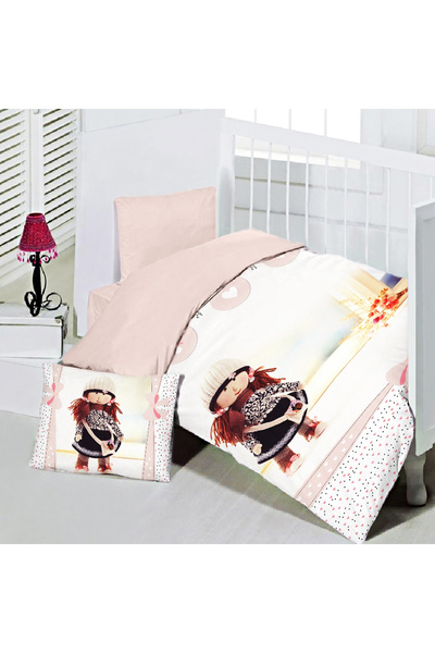 MAXSTYLE Sweet Girl Baby Duvet Cover Set