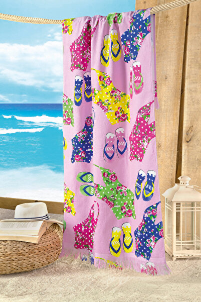 MAXSTYLE Prosop de plajă din catifea Monokini 70x160 cm