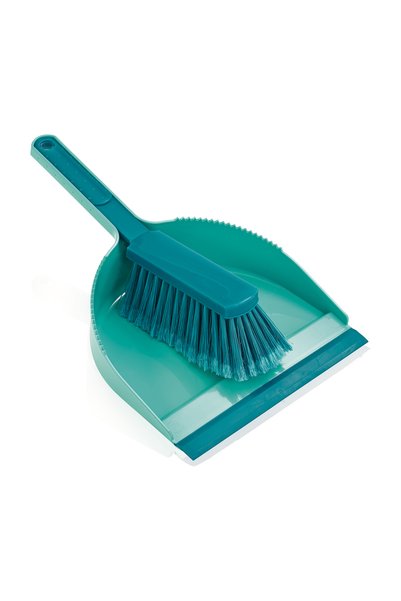 Leifheit Cleaning set with broom and dustpan Classic, Green
