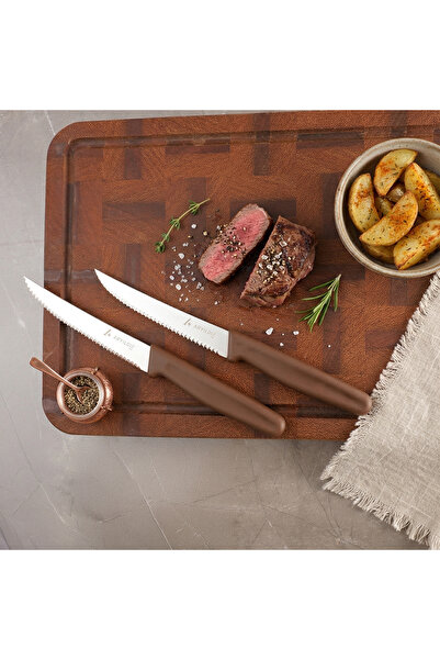 Aryıldız Daily Steak Bıçak 2’li Kahverengi