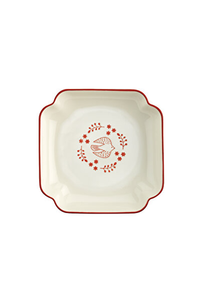 Aryıldız Red Bird Köşeli Tabak 19 cm