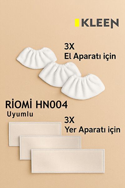 Kleen RİOMİ HN004 Buharlı Temizlik Makinesi Uyumlu Yedek Bez Seti