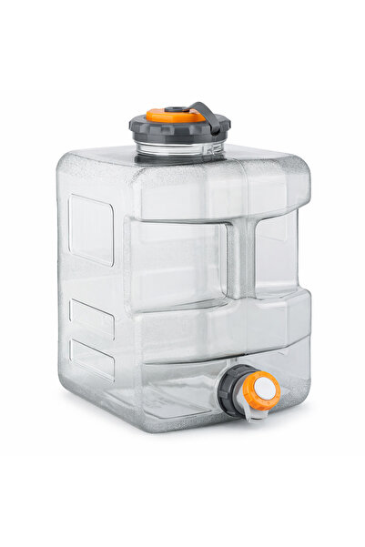 AutoFamily Transparent 15L Water Storage Container with Spout Tap-Water Stora...