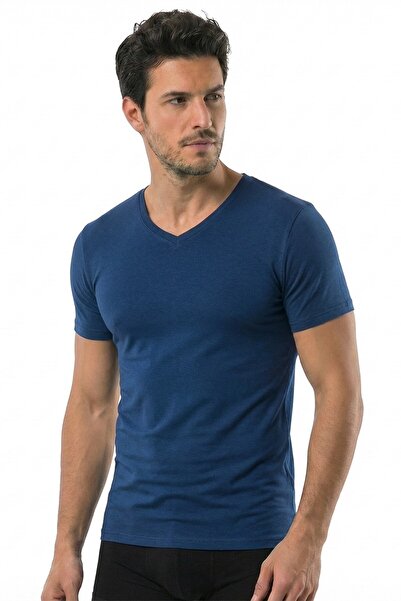 Öts Men's T-Shirt V-Neck Modal (47% Modal - 47% Cotton - 6% Elastane)