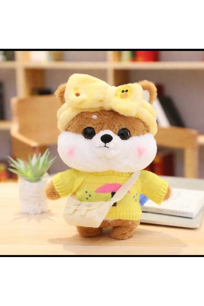 Sekk O Lalafanfan Peluş KÖPEK 33 Cm ( AKSESUARLAR BANDANA, KAZAK , CANTA ) OL...