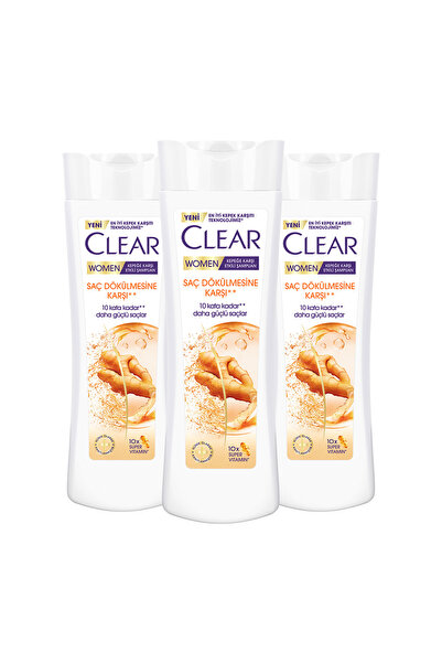 Clear 350 ml x3 Șampon anti-căderea părului pentru femei - eficient împotriva mătăsii
