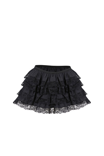 La Sarta Φούστα Monaco Μίνι Φούστα με Δαντέλα και Λεπτομέρειες, με Σορτς