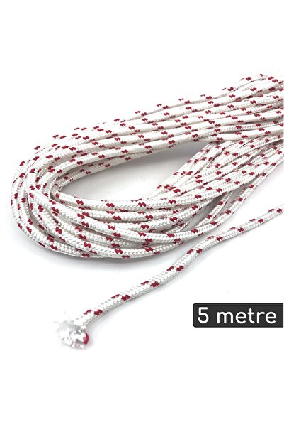 Özkul İpek İskota Halat 3mm-5 Metre-Aşınmaya dayanıklı-Çekme yapmaz-hava koşu...