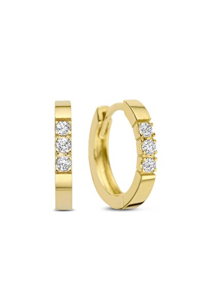 Isabel Bernard De la Paix Madeline 14 Karat | Gold Reif-Ohrringe | Diamant 0....