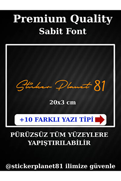 AlpiLeo Oto Cam & Moto Sticker İmza Yazısı – Akülü Çocuk Arabası - Scooter - ...