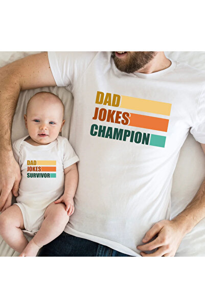 Tshirthane Μπλουζάκι μπαμπάς και γιος με αστεία ανέκδοτα (Τιμή για ένα μόνο π...