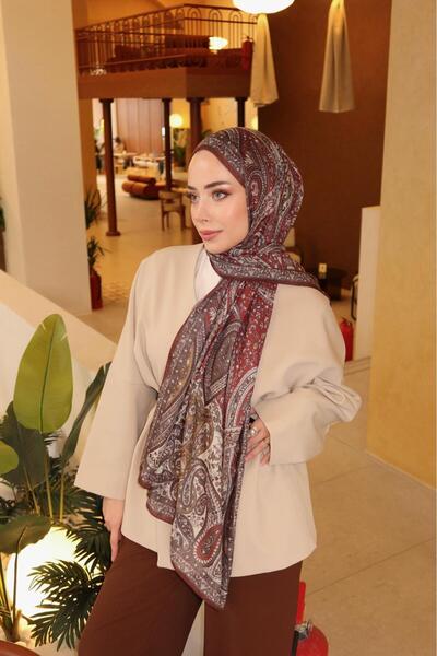 JAWEL Γυναικείο Ethnic Pattern Μαλακό Σάλι Prusa 152.04.0003