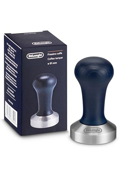 De'Longhi Coffee Tamper - Calibrated Stainless Steel Base with Natural Wood H...