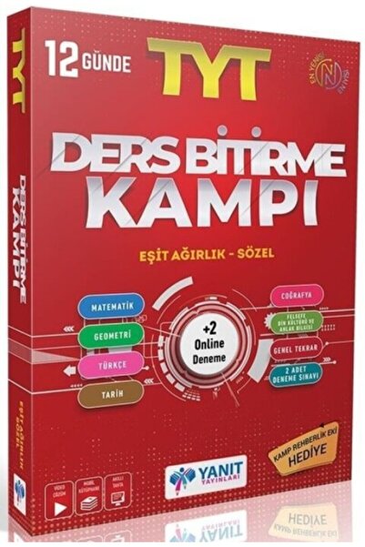 Yanıt Yayınları TYT DERS BİTİRME KAMPI E.A-SÖZEL