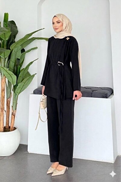 onlymoon Μαύρο χρυσό σετ με λεπτομέρεια ζώνης στη μέση και στον αστράγαλο |  ...