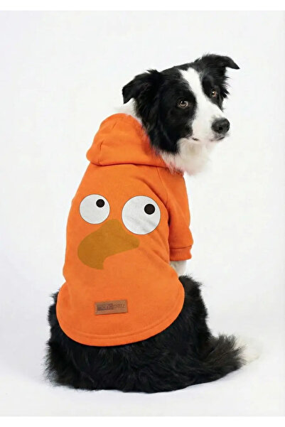 MPZ Pets Orange Hoodie Bird - Cat and Dog Outfit & Dress