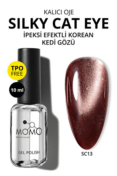 MOMO professional Korean Silky Cat Eye Gel Polish, Kedi Gözü Kalıcı Oje, SC13...