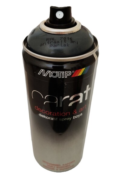 Motip CARAT SPREY BOYA (ANTRASİT GRİ PARLAK) 400 ML - RAL 7016
