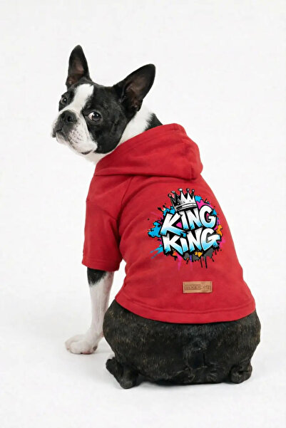 MPZ Pets Cat and Dog Sashes & Dress, Red Hoodie King