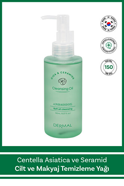 Dermal Cica x Mide Cleanser Oil Centella Asiatica ve Seramid Özlü Temizleme Y...