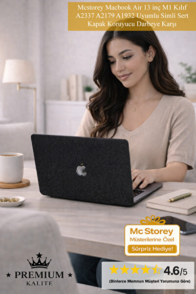 Mcstorey Macbook Air M1 Kılıf 13inç Simli G1505 (TOUCHID'Lİ M1 AİR) A2337 A21...