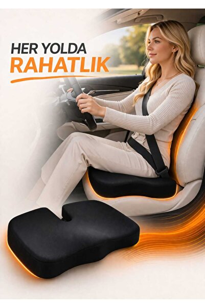 KIRLENT EV Μαξιλάρι οχήματος Visko, Coccyx, Orthopedic Memory U Seat Cushion,...