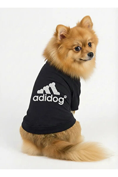 MPZ Pets Cat and Dog Outfit & Dress - Black Sweatshirt Adidog