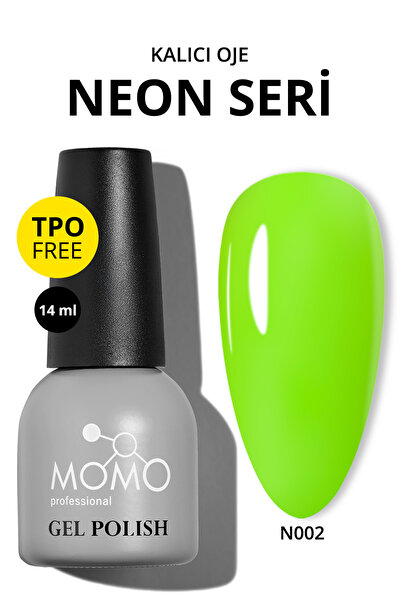 MOMO professional Kalıcı Oje N002, Neon Yeşil, 14 ml