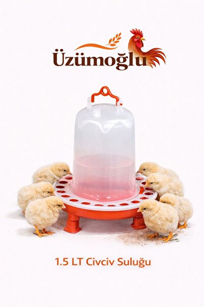 üzümoglu 1.5lt Civciv Tavuk Güvercin Bıldırcın suluk