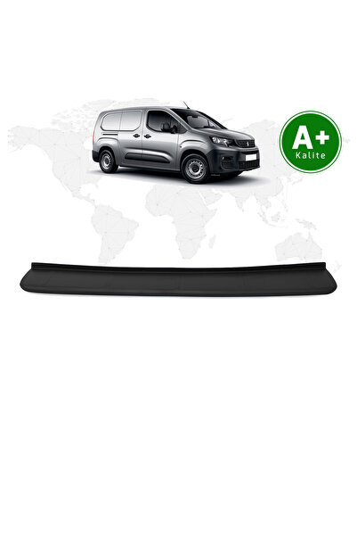 FA OTOMOTİV Peugeot Partner Arka Tampon Eşiği Mat Siyah 2019 Model ve Sonrası